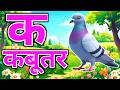क से कबूतर,अ से अनार a se anaar k se kabutar Hindi varnmala ABCD क से‌ कबूतर अ से अनार, for kids 430