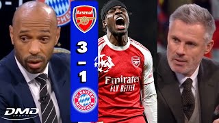 Arsenal Humiliate Bayern Munich 3-1 at Emirates Stadium Statement Win Thierry Henry, Carragher React