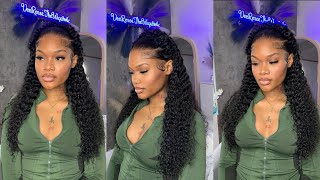 I Am Obsessed!! | Pre-Everything Deep Wave Wig Install With Halo Braid | Alipearl Hair