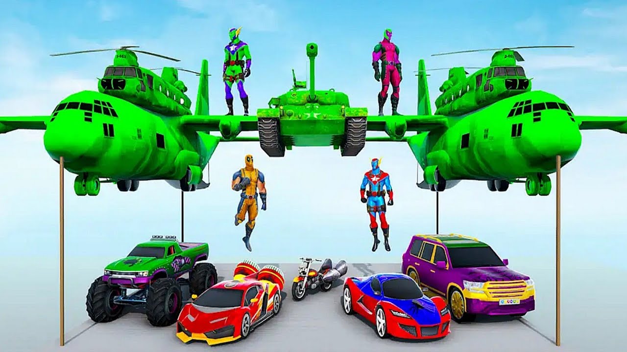 Superhero Vehicles Car Transport Airplane Truck 2022 - Android iOS Gameplay