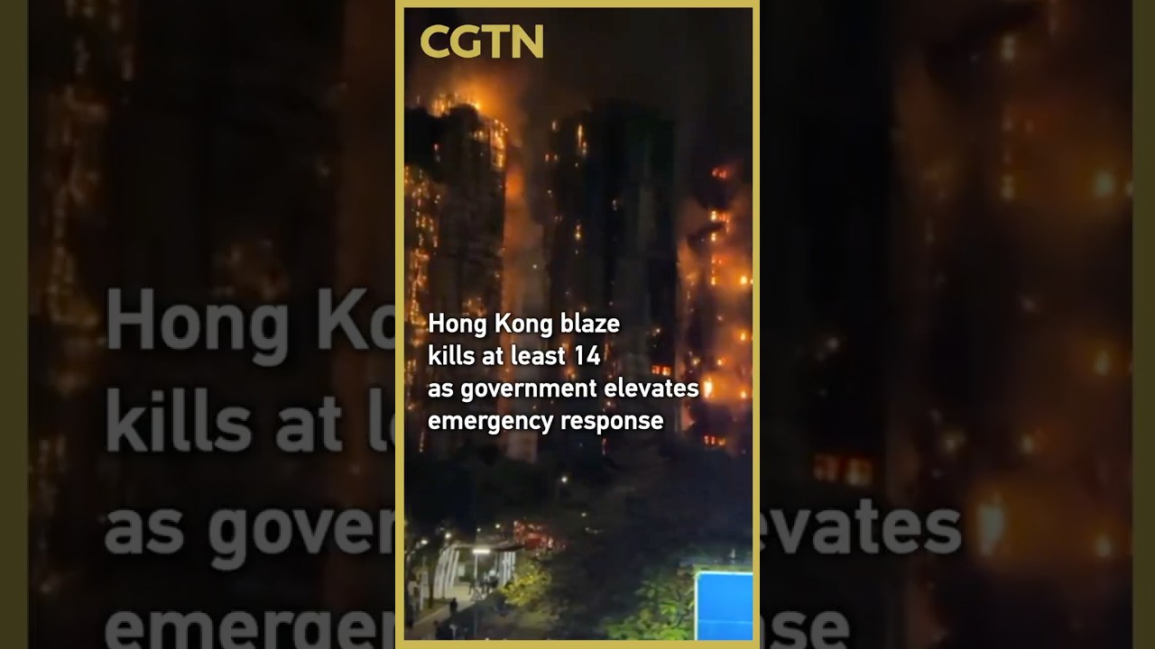 Hong Kong blaze kills at least 14 as government elevates emergency response
