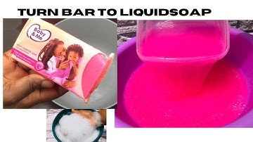How to make liquid soap from Tablet soap