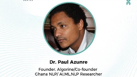 #PeopleWhoInspire with Dr. Paul Azunre
