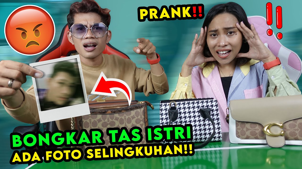 PRANK ISTRIKU SELINGKUH‼️😡BONGKAR TAS ADA FOTO COWOK LAIN❓ PARAH‼️😡