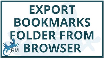 How to export a single bookmarks folder from your browser
