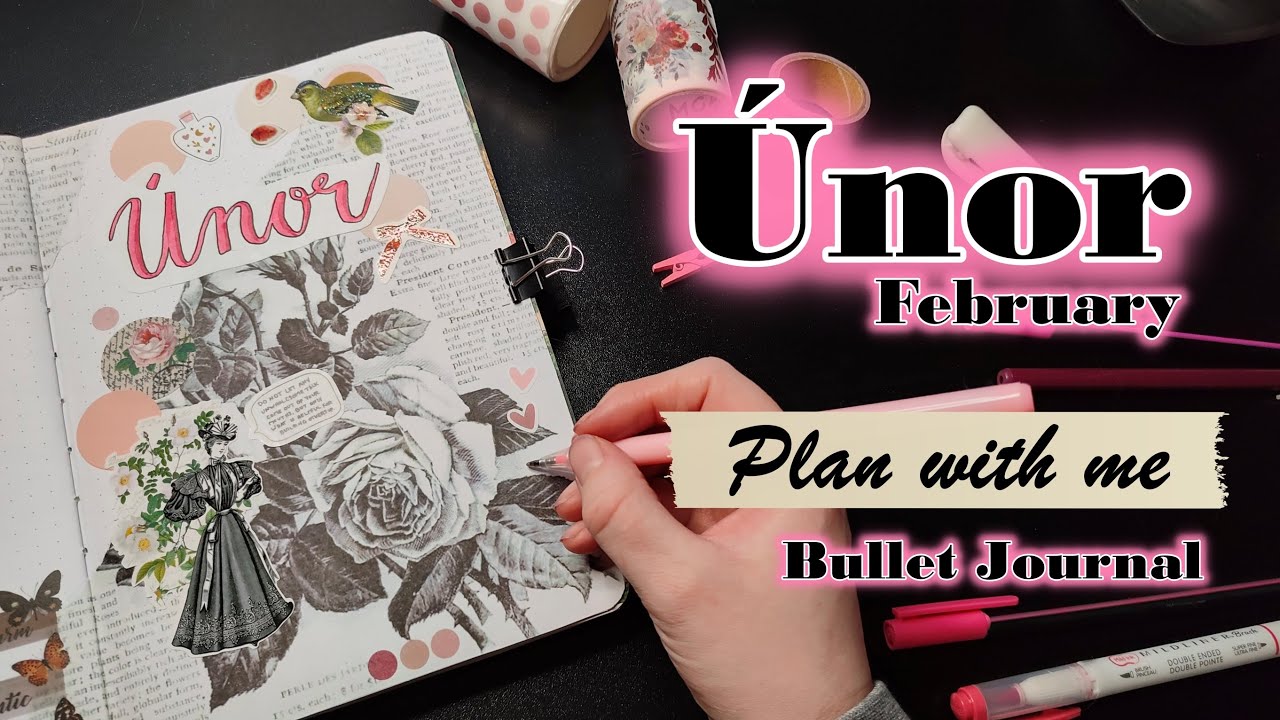 Bullet Journal - Únor | February | 2024 | CZ | Plan with me | Eva z papíru