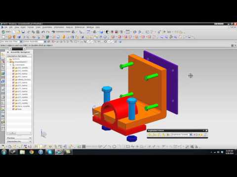Tutorial NX (Unigraphics) - Assembly Explosions