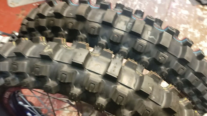 Motocross tires 120/80-19 vs 110/90-19 rear size comparison using the Dunlop mx33 dirt bike mx sx