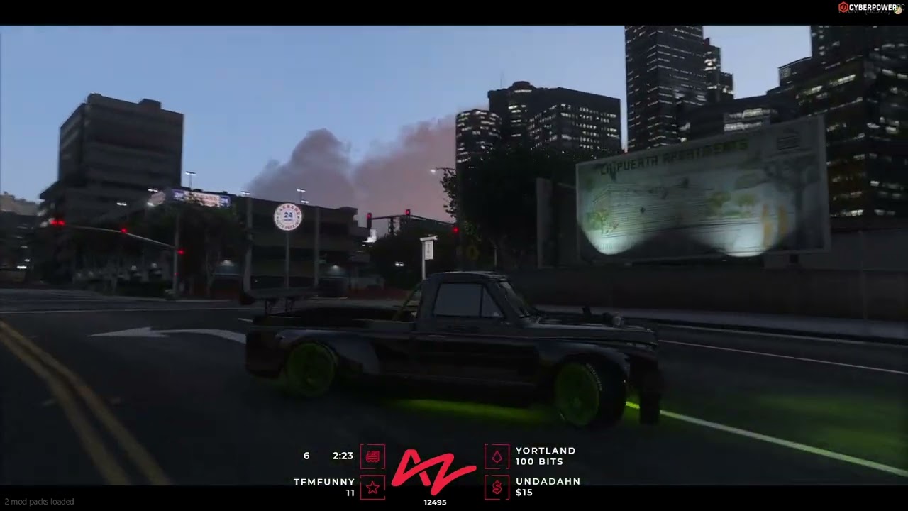 When Redline gets to borrow a drift truck for the night