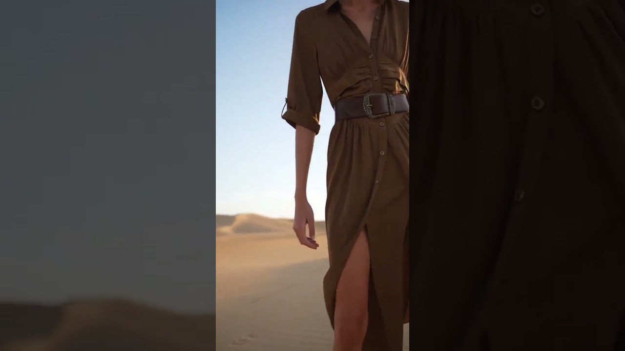 Cinematic Desert Fashion Scene
