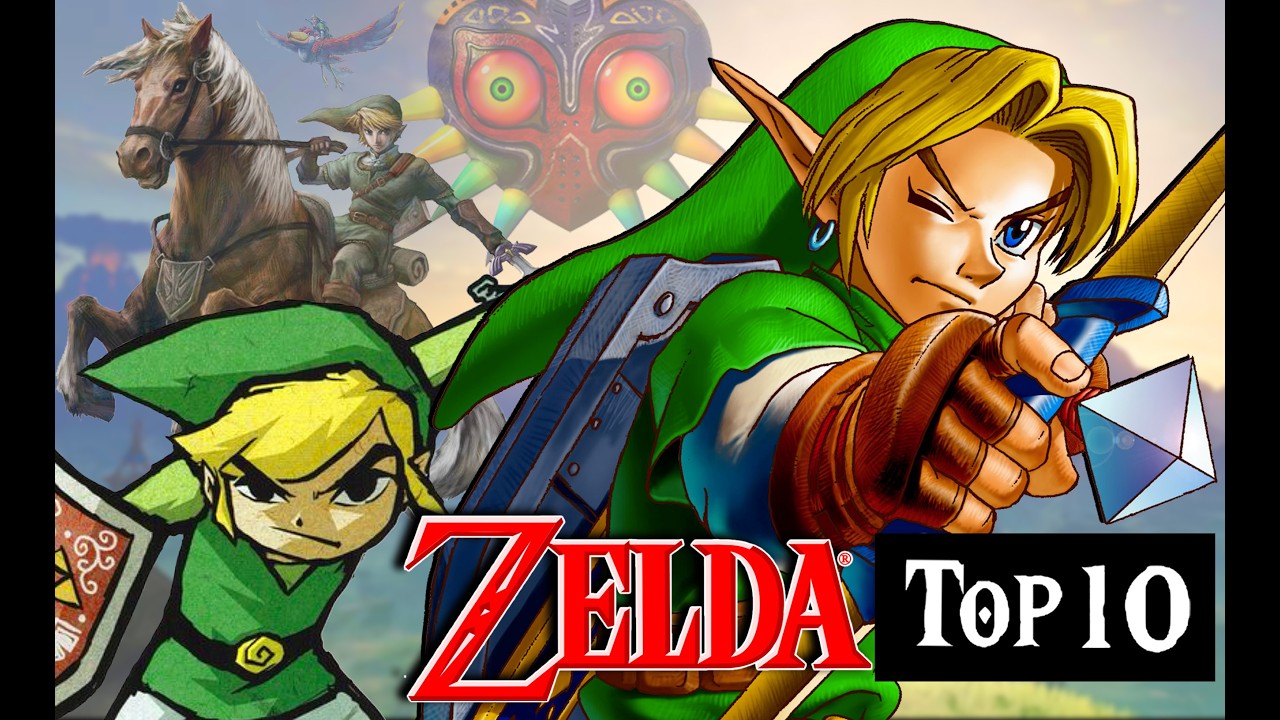 Top Ten Legend of Zelda Video Games!