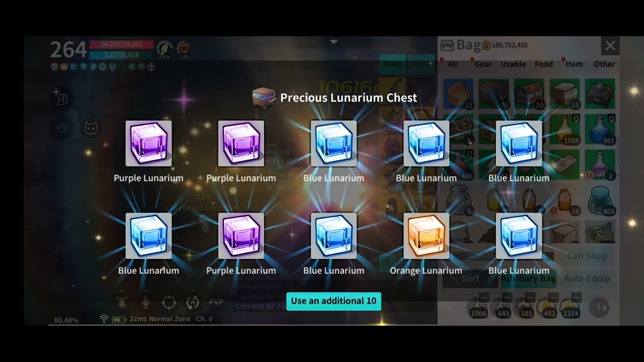 Moonlight Sculptor : Open 100 Precious Lunarium Chest