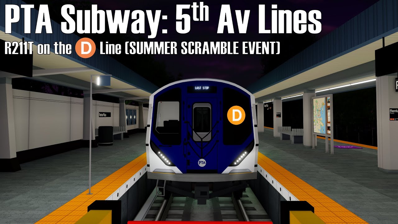 [ROBLOX] PTA Subway: Operating an R211T (D) Train from Intervale Square ...
