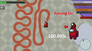 Paper.io 2 [Among Us] Map Control: 100.00% Amogus.io