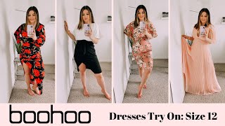 BOOHOO PLUS TRY ON HAUL | DRESSES 