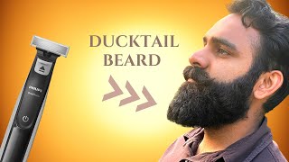 [How-To] Ducktail Beard: Trim and Shape Using The Philips (Norelco) OneBlade | Ep 01
