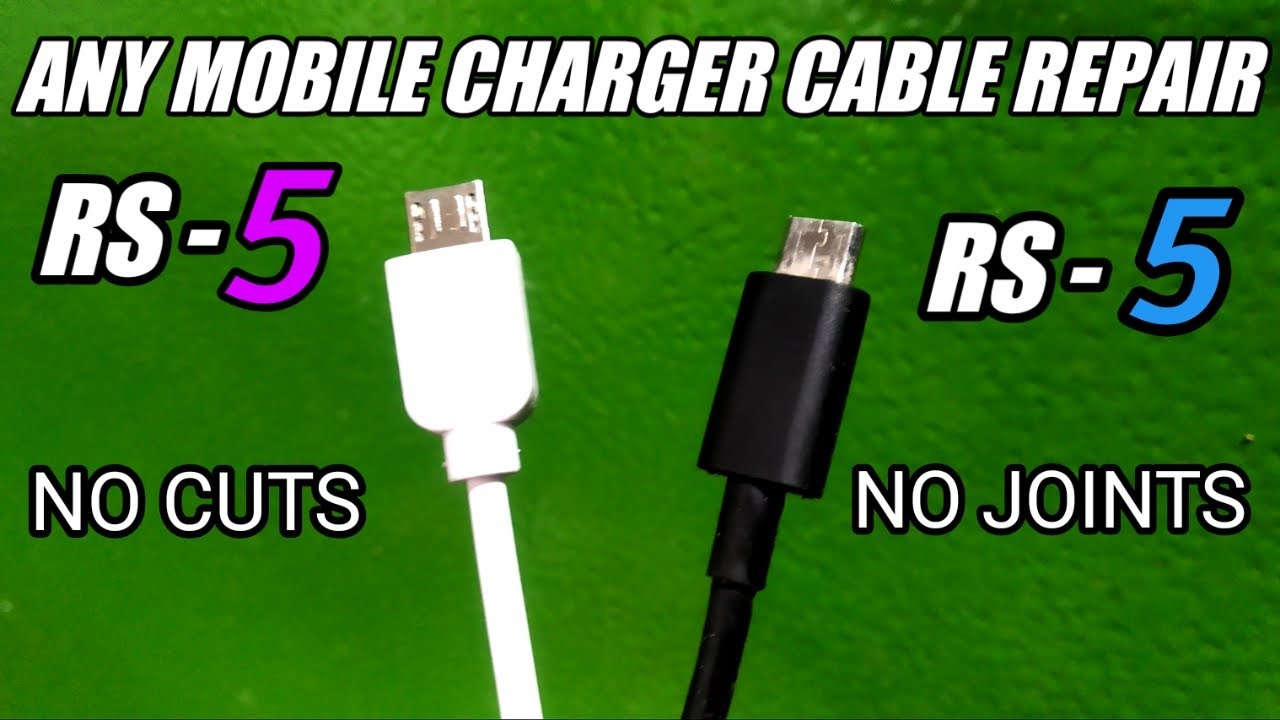PHONE CHARGING CABLE REPAIRCHARGER CABLE REPAIR WITH ORIGINAL LOOKS