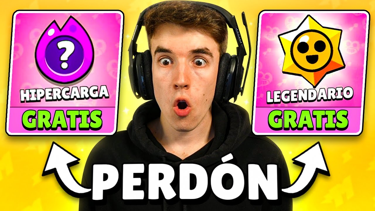 BRAWL STARS PIDE *PERDON* Y NOS DA GRATIS UNA HIPERCARGA Y DROP LEGENDARIO