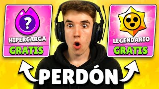 BRAWL STARS PIDE *PERDON* Y NOS DA GRATIS UNA HIPERCARGA Y DROP LEGENDARIO