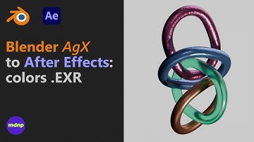 Blender Agx to After Effects: colors .EXR #b3d tutorial