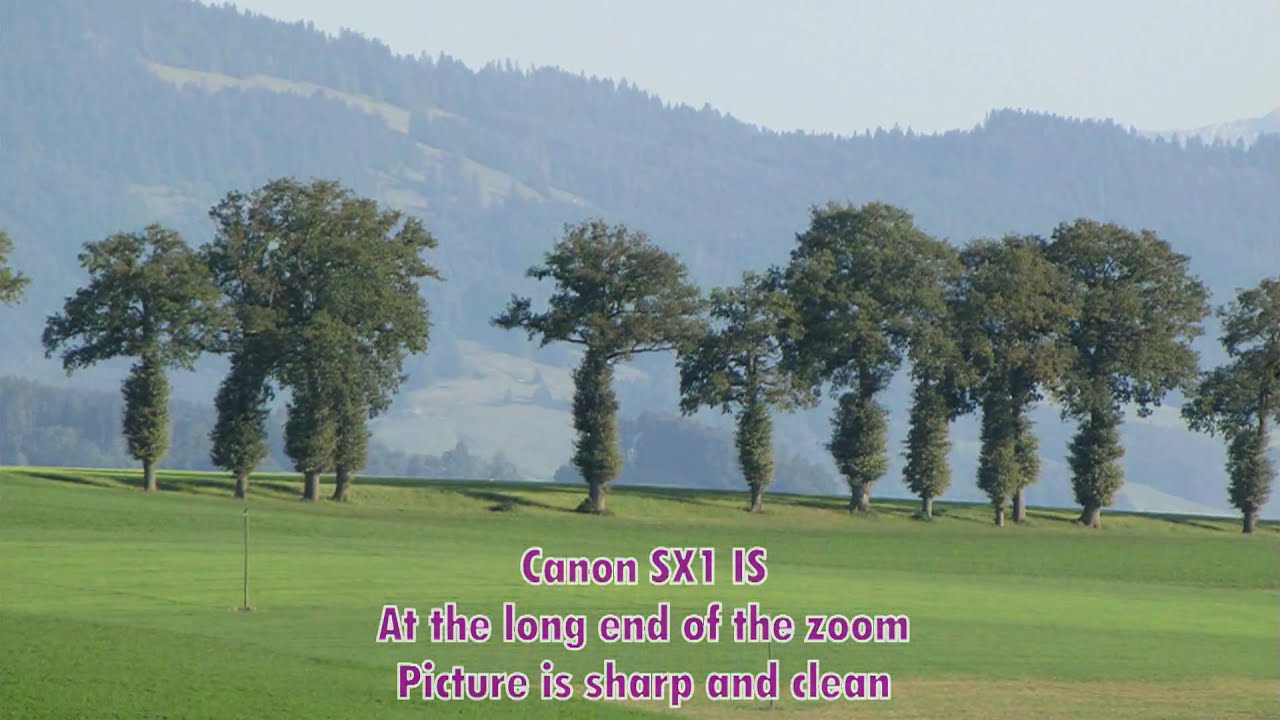Panasonic FZ35/FZ38 vs Canon SX1 IS At the long end of the zoom (HD) photo and video