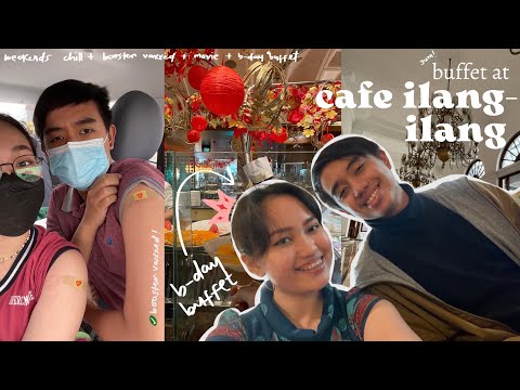 vlog \\ booster vaccinated + b-day buffet at The Manila Hotel 🎂💗
