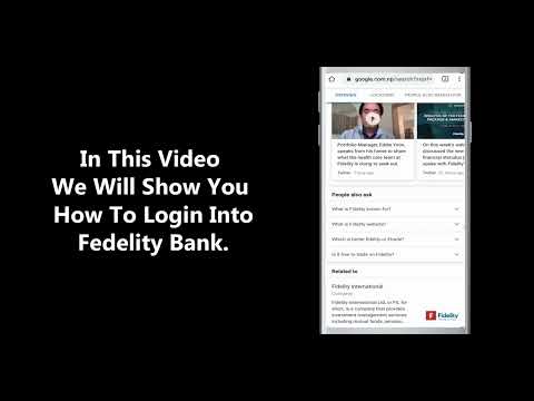 How To Login Into Fidelity Bank In 1 Minute