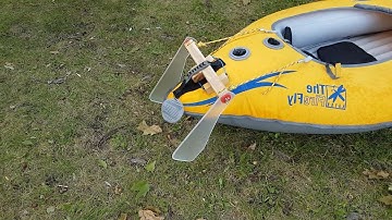 AE Firefly inflatable kayak - homemade skeg