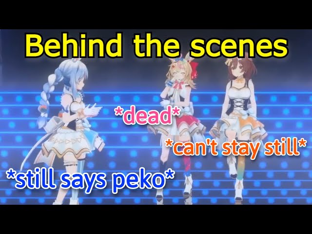 What an Actual Idol Meeting Looks Like, Pekora Korone & Polka Behind the Scenes [Hololive]