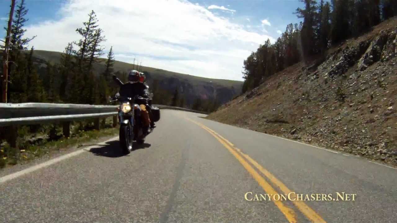 Motorcycle Ride over the Epic BearTooth Pass in Wyoming