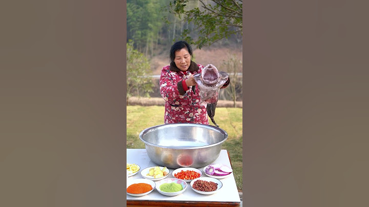 这么丑的安康鱼用泥巴做？居然能这么好吃！#乡村守护人#美食  #美食日常 #潘姥姥
