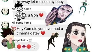 ℍ𝕩𝕙 𝕥𝕖𝕩𝕥𝕤 ~ 𝕀𝕝𝕝𝕦𝕞𝕚 𝕗𝕝𝕚𝕣𝕥𝕤 𝕨𝕚𝕥𝕙 𝔾𝕠𝕟!? 🙊💀#HxH #HunterxHunter #Anime #Otaku #hxhtexts