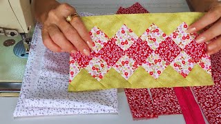 Ideia incrível para aproveitar Restos de Tecido | Crie um Lindo Projeto em PATCHWORK 😍💖