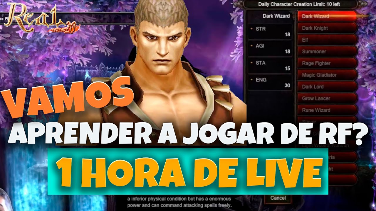 Rage Fighter  - aprendendo a jogar com  a CLASSE do ZERO - Realmu