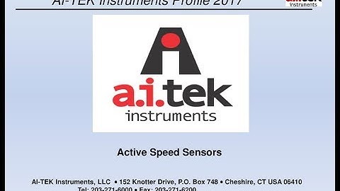03 Active Speed Sensors