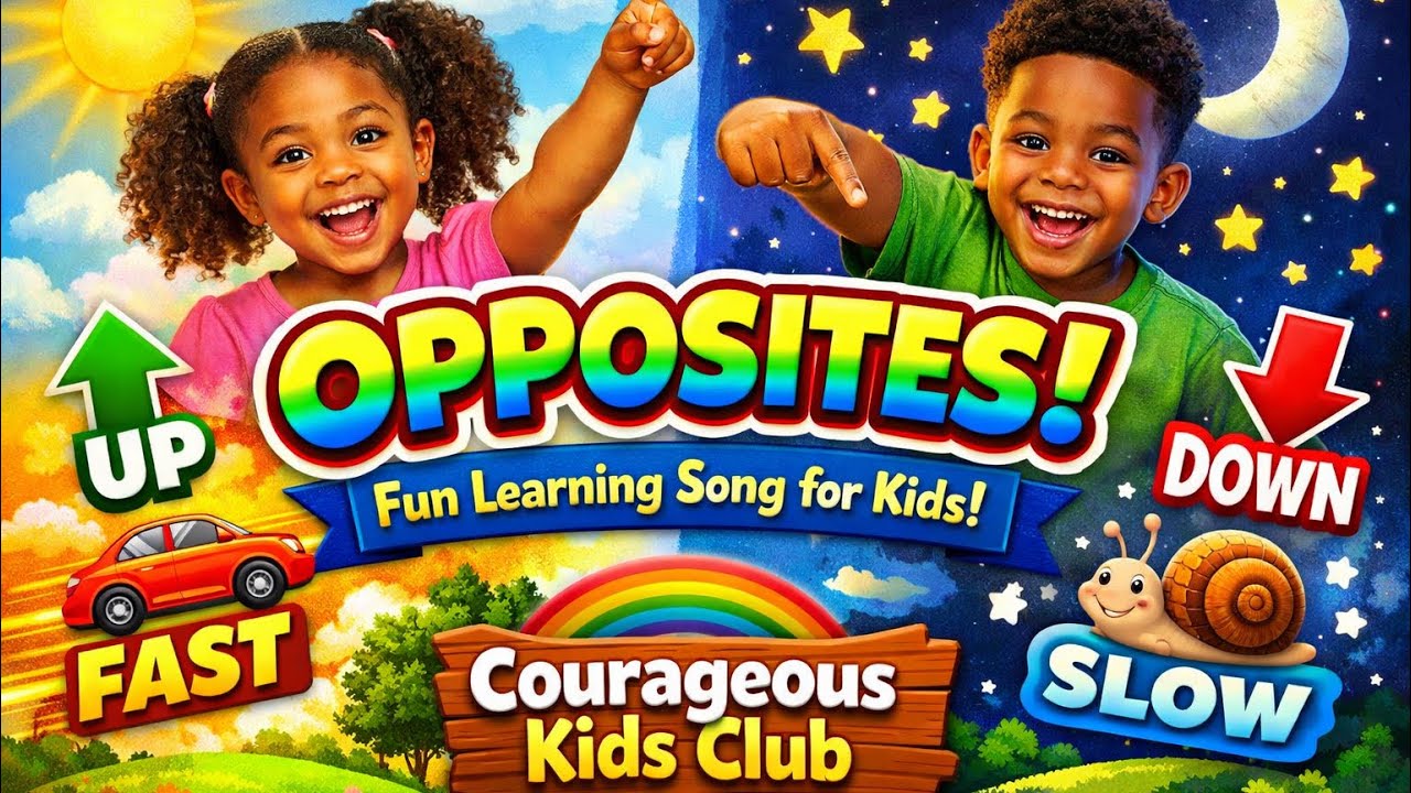 🎶 OPPOSITES! | Fun Learning Song for Kids | Courageous Kids Club