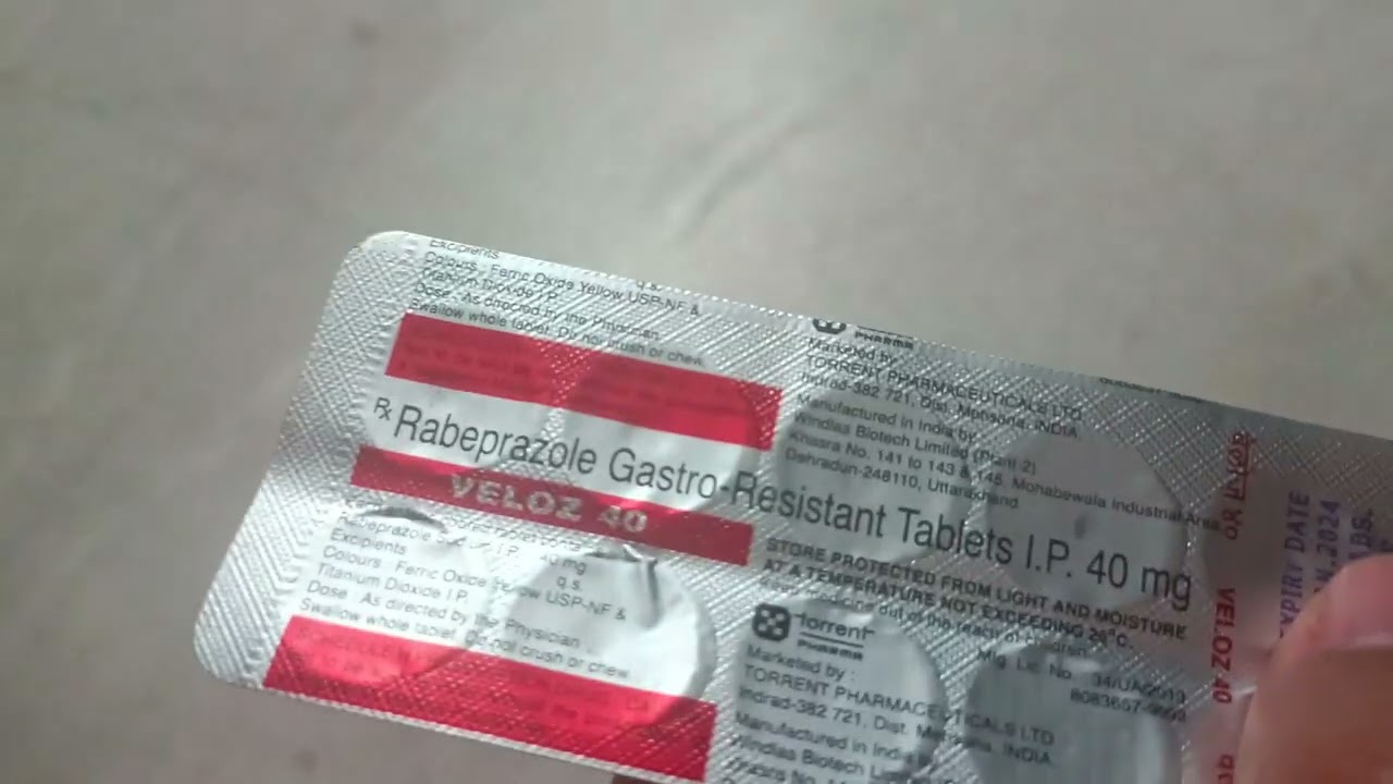 🔴Veloz 40 Tablet 10's | Rabeprazole Sodium 40mg Tablet - Relieved Acidity Symptoms