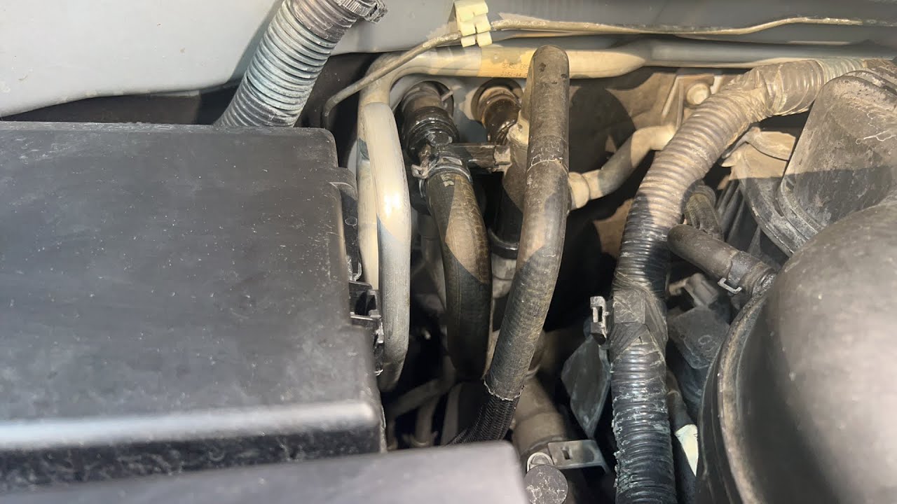 2013 Nissan Pathfinder heater core hoses repaired YouTube