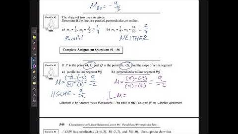 M10C Characteristics of Linear Relations Lesson 6 part 2