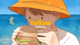 coldplay - yellow (sped up + lyrics)