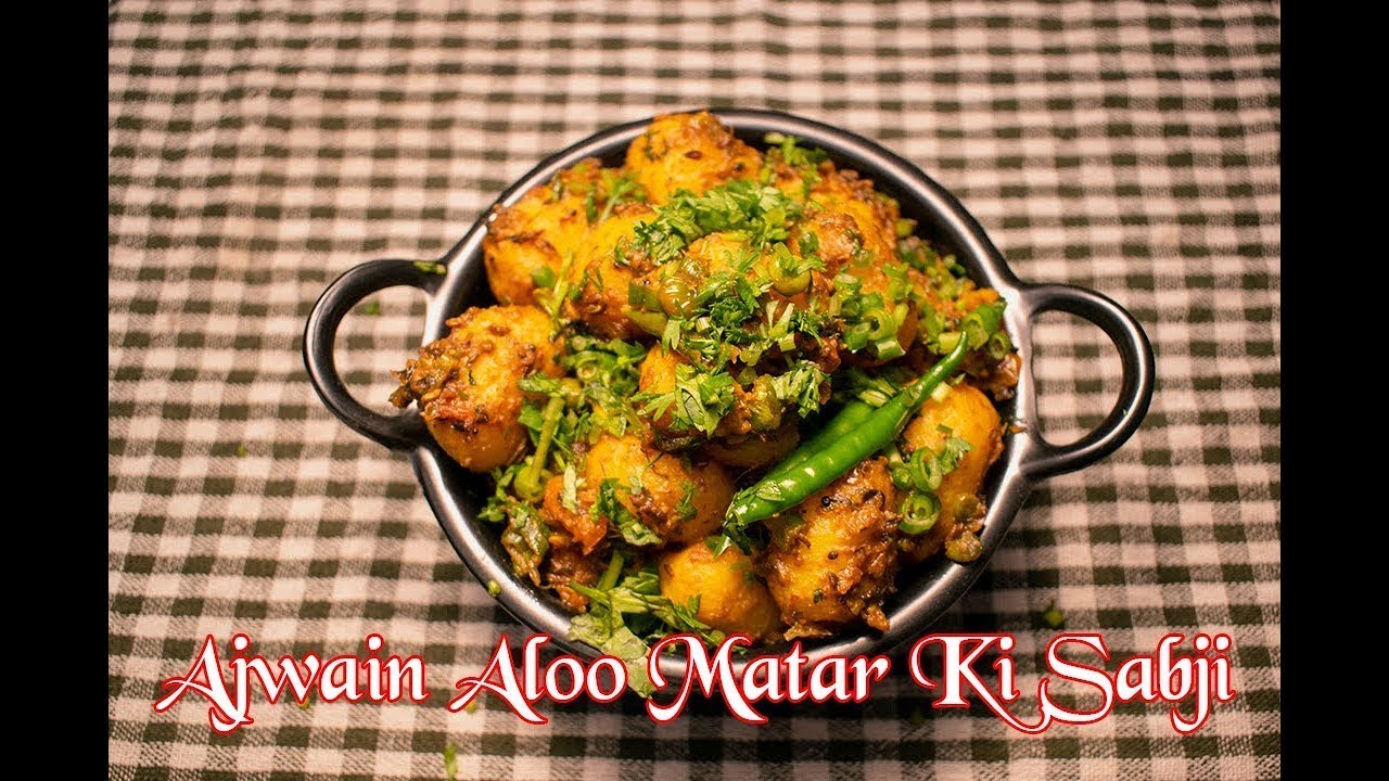 Ajwain Aloo Matar Ki Sabji Indian Recipes Jinni P YouTube