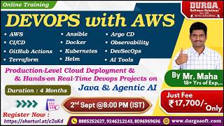 DEVOPS with AWS Online Training @ DURGASOFT