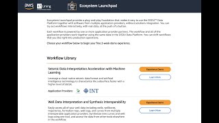 Famous AWS Ecosystem Launchpad aligned to the OSDU™ Standard Profile