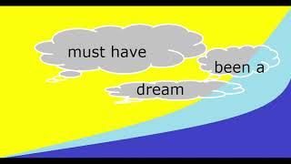 it must have been a dream - 6-22