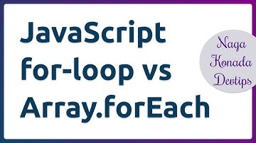 JavaScript for loop vs array prototype forEach | Quick DevTip | #025