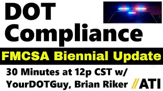 FMCSA Registration Biennial Update: USDOT number, MC Authority & SAFER