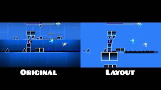 "Run" Original vs "Run" Layout | Geometry Dash Comparison