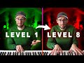 The 8 levels of playing chords on the piano