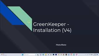 GreenKeeper  - Installation (V4)