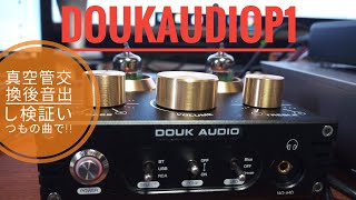 Douk Audio P1真空管交換後いつもの曲で音出し検証してみました!